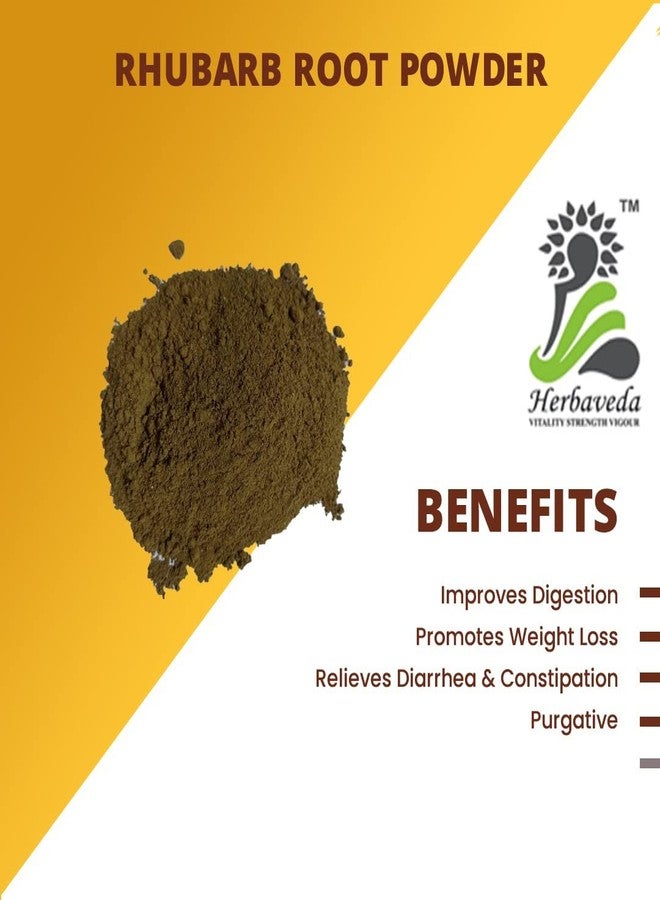 LEANBEING Herbaveda- Rhubarb Root Powder 200g | Rheum Webbianum Root - Image 2